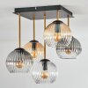 Koyoto Taklampa, kullampa Guld, Svart, 5-ljuskällor