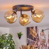 Koyoto Taklampa, kullampa Amber, 3-ljuskällor