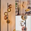 Koyoto kullampa, Golvlampa 32 cm Krom, Guld, Klart, Kopparfärg, Rökfärger, 5-ljuskällor