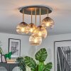 Koyoto Taklampa, kullampa Mässing, Svart, 5-ljuskällor