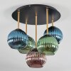 Koyoto Taklampa, kullampa Mässing, Svart, 5-ljuskällor