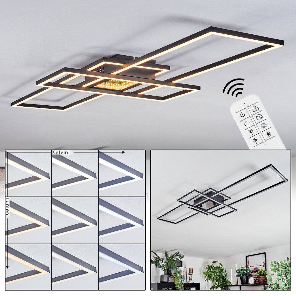 Manor Taklampa LED Svart, 1-ljuskällor main product photo