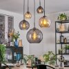 Koyoto Pendellampa, kullampa, Pendelbelysning Amber, Rökfärger, 5-ljuskällor