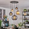 Koyoto Pendellampa, kullampa, Pendelbelysning Amber, Rökfärger, 5-ljuskällor