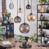 Koyoto Pendellampa, kullampa, Pendelbelysning Amber, Rökfärger, 5-ljuskällor