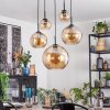 Koyoto Pendellampa, kullampa, Pendelbelysning Amber, 5-ljuskällor