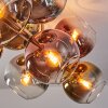 Koyoto Taklampa, kullampa Guld, Svart, 10-ljuskällor