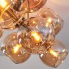 Koyoto Taklampa, kullampa Guld, Svart, 10-ljuskällor