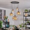 Ripoll Pendellampa, kullampa, Pendelbelysning Amber, Klart, 5-ljuskällor