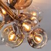 Ripoll Taklampa, kullampa Guld, Svart, 8-ljuskällor