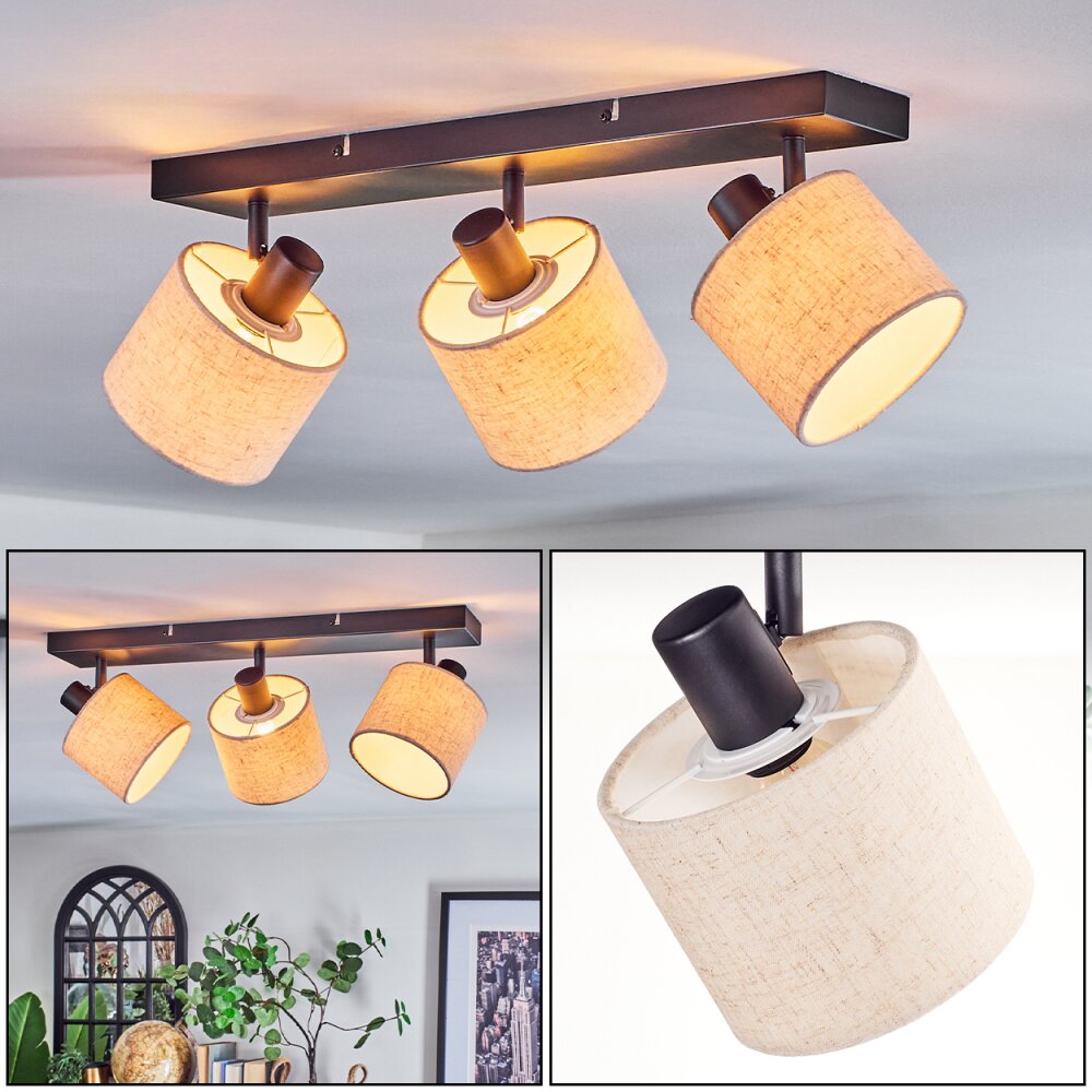 Bassagoda Taklampa, Takstrålkastare Svart, 3-ljuskällor main product photo