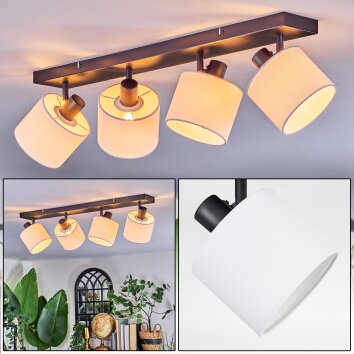 Bassagoda Taklampa, Takstrålkastare Svart, 4-ljuskällor