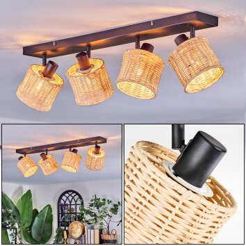 Cavaca Taklampa, Takstrålkastare Svart, 4-ljuskällor