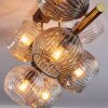 Ripoll Taklampa, kullampa Guld, Svart, 8-ljuskällor