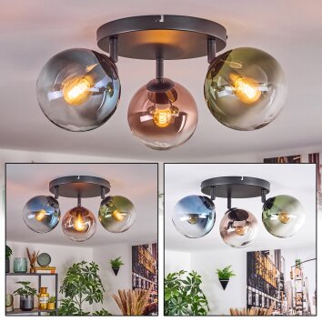 Gastor Taklampa, kullampa Blå, Grön, Klart, Kopparfärg, 3-ljuskällor