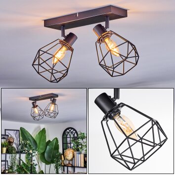 Yaak Taklampa, Takstrålkastare Svart, 2-ljuskällor