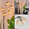 Koyoto kullampa, Golvlampa Amber, Klart, 5-ljuskällor