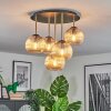 Koyoto Taklampa, kullampa 45 cm Mässing, Svart, 5-ljuskällor