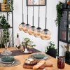 Koyoto Pendellampa, kullampa, Pendelbelysning Naturfärger, Svart, 5-ljuskällor