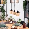 Granja Pendellampa, Pendelbelysning Naturfärger, Svart, 3-ljuskällor