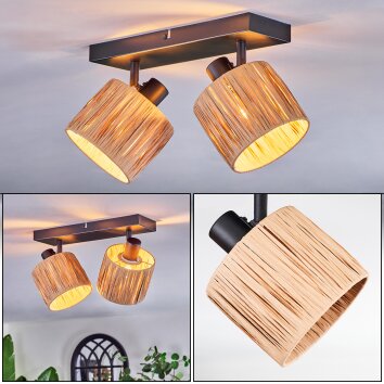 Granja Taklampa, Takstrålkastare Svart, 2-ljuskällor