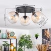 Koyoto Taklampa, kullampa Amber, Klart, 3-ljuskällor