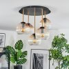 Koyoto Taklampa, kullampa Mässing, Svart, 5-ljuskällor