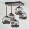 Ripoll Taklampa, kullampa Guld, Svart, 5-ljuskällor