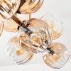 Koyoto Taklampa, kullampa Guld, Svart, 10-ljuskällor
