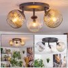 Ripoll Taklampa, kullampa Amber, Klart, Rökfärger, 3-ljuskällor
