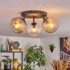 Ripoll Taklampa, kullampa Amber, Klart, Rökfärger, 3-ljuskällor