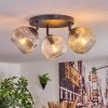 Ripoll Taklampa, kullampa Amber, Klart, Rökfärger, 3-ljuskällor