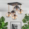 Koyoto Taklampa, kullampa Guld, Svart, 5-ljuskällor
