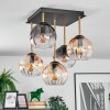 Koyoto Taklampa, kullampa Guld, Svart, 5-ljuskällor