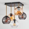 Koyoto Taklampa, kullampa Guld, Svart, 5-ljuskällor