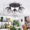 Koyoto Taklampa, kullampa Klart, Rökfärger, 3-ljuskällor