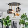 Koyoto Taklampa, kullampa 45 cm Mässing, Svart, 5-ljuskällor