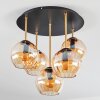 Koyoto Taklampa, kullampa 45 cm Mässing, Svart, 5-ljuskällor