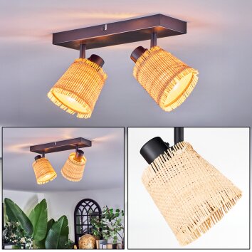 Lindberg Taklampa, Takstrålkastare Svart, 2-ljuskällor