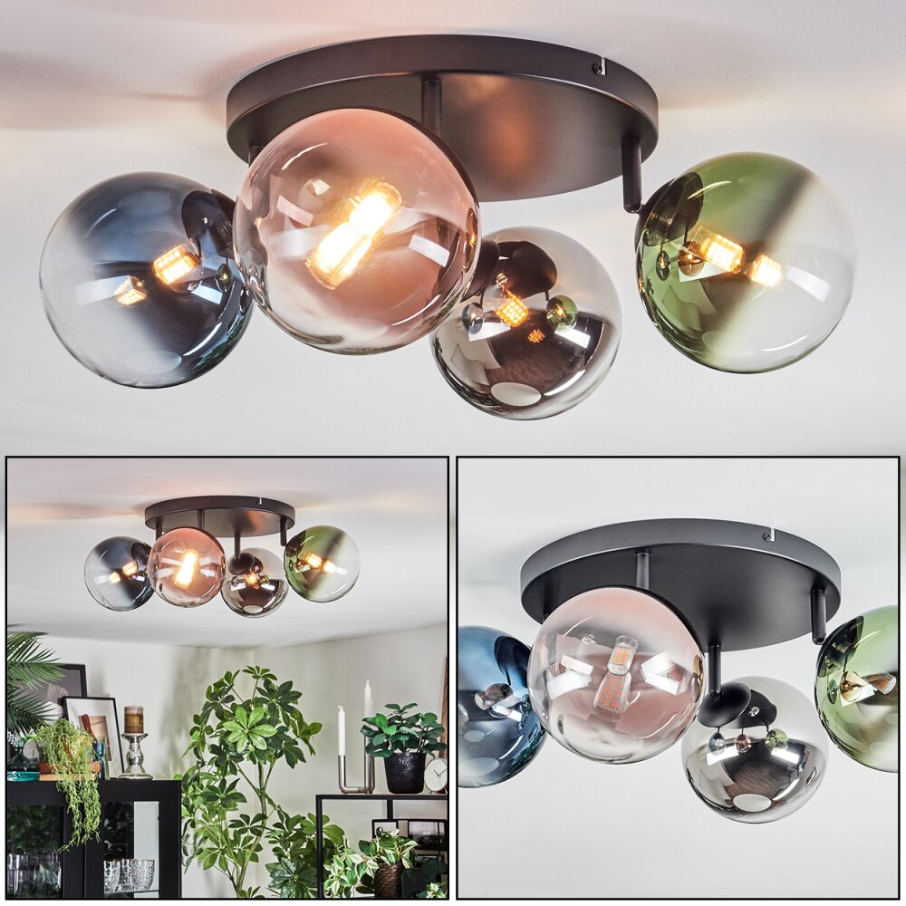 Chehalis Taklampa, kullampa Blå, Krom, Grön, Klart, Kopparfärg, Rökfärger, 4-ljuskällor main product photo