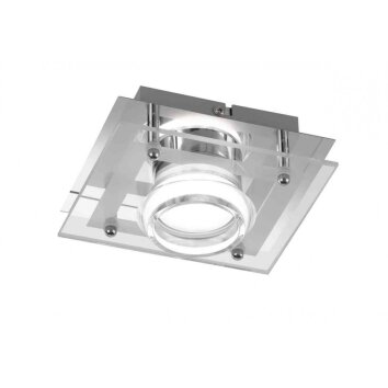 Wofi Lampor MOODY Taklampa LED Krom, 1-ljuskällor
