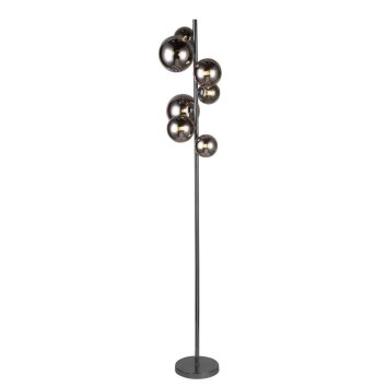 Wofi Lampor VILLA Golvlampa Krom, Svart, 7-ljuskällor