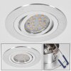 Monthois Taklampa, Infälld lampa LED Krom, Nickel matt, 1-ljuskällor