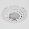 Monthois Taklampa, Infälld lampa LED Krom, Nickel matt, 1-ljuskällor