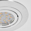 Monthois Taklampa, Infälld lampa LED Krom, Nickel matt, 1-ljuskällor