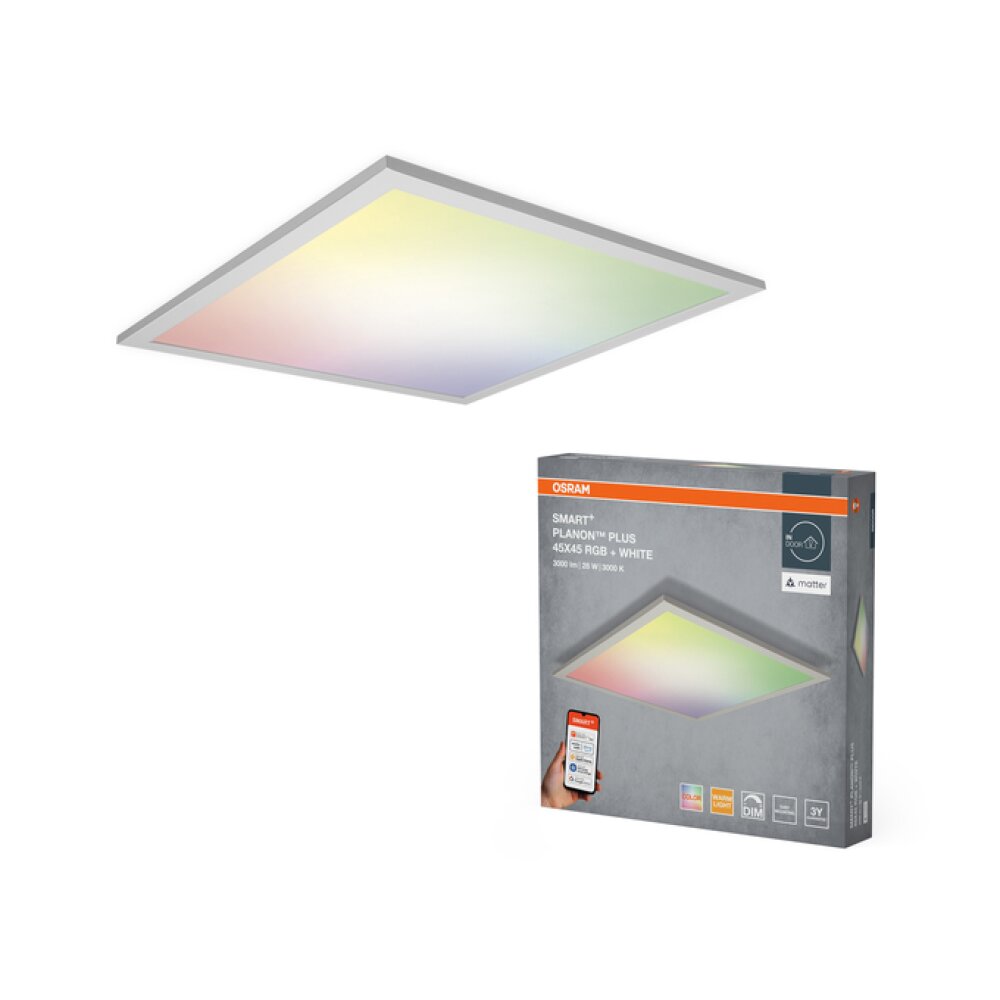 Ledvance SMART+ Taklampa, Panel LED Vit, 1-ljuskällor, Färgväxlare main product photo