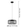 Eglo GINESTRONE-Z Pendellampa LED Svart, 1-ljuskällor, Färgväxlare