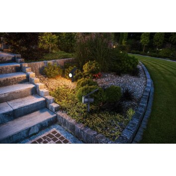 Eglo SAMBUCO Solcellslampa LED Svart, 1-ljuskällor