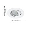 Eglo SALICETO Infälld lampa LED Vit