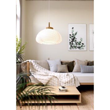 Eglo SUMMERHILL Pendellampa Brun, Vit, 1-ljuskällor
